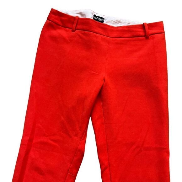 LORD & TAYLOR Orange Straight Leg Ankle Length Side Zip Dress Pant 4 - Picture 3 of 9